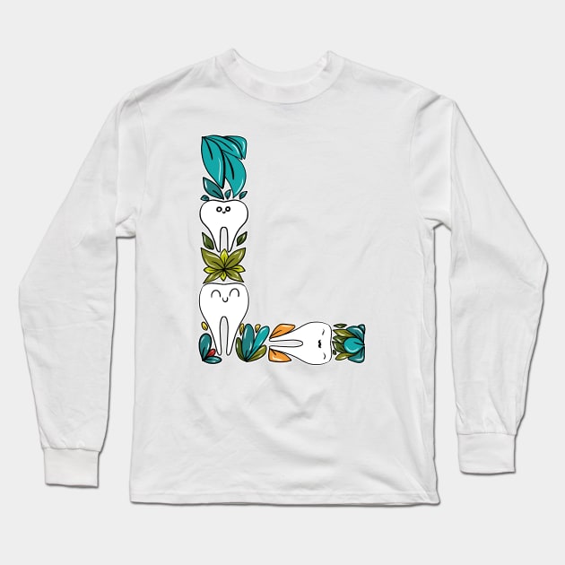 L Long Sleeve T-Shirt by Happimola